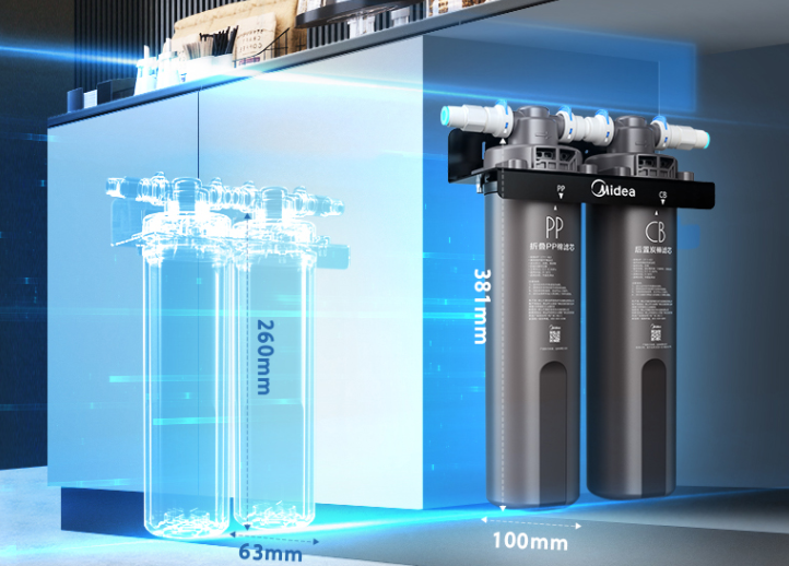 美的Midea MC823-2 商廚凈水機(jī) 一級(jí)能效 雙芯長(zhǎng)效大通量過濾器